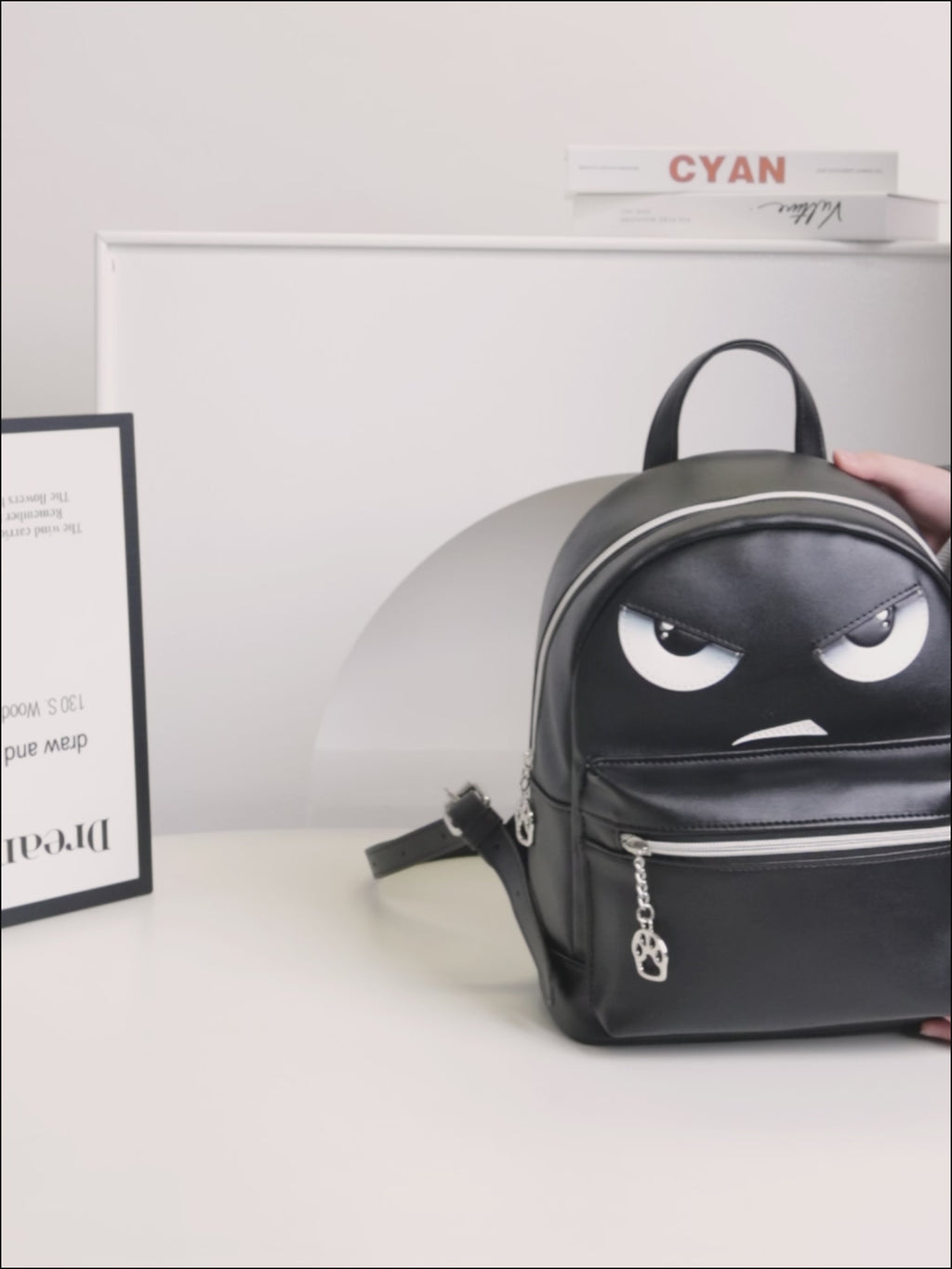 3D Digital Printed Backpack - Floral Pattern Travel Bag